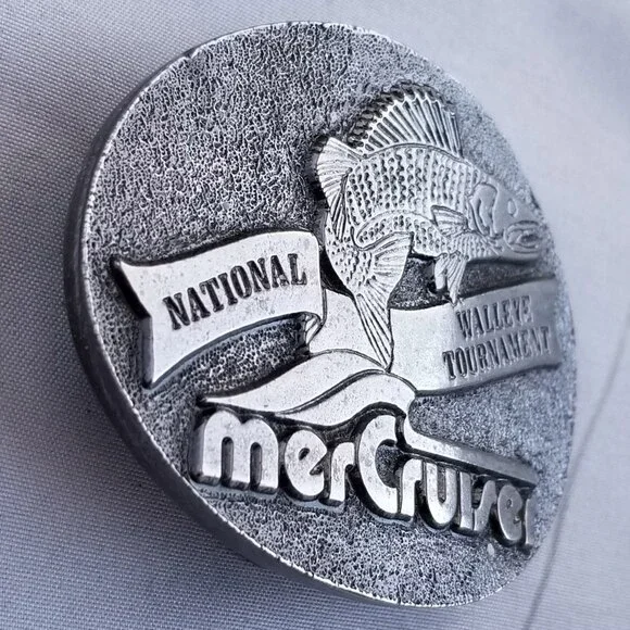 Belt Buckle National Walleye Tournament MerCruiser Fishing‎ USA Made By Lewis